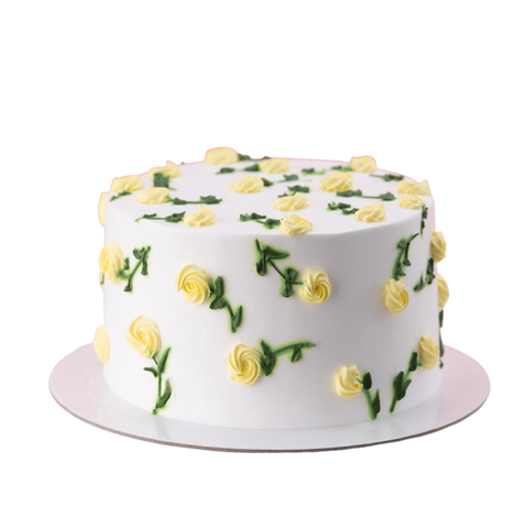 Yellow Roses Cake