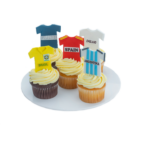 FIFA Jersey Cupcakes
