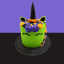 Green Witch Halloween Cake