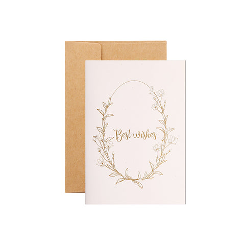 Classic Best Wishes Greeting Card