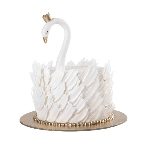 White swan cake