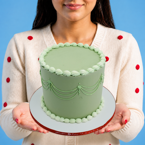Green Vintage Cake