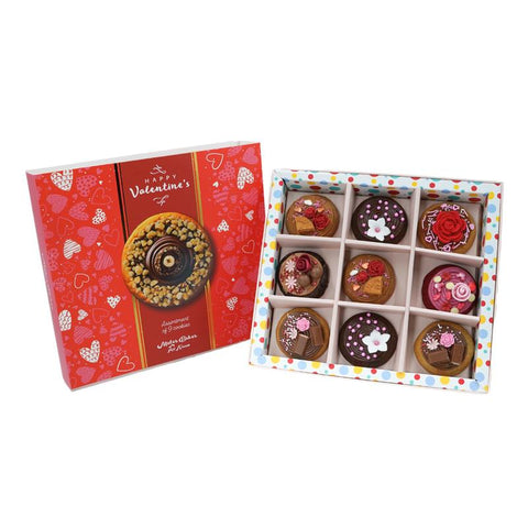 Valentine Assorted Cookies - 9pcs