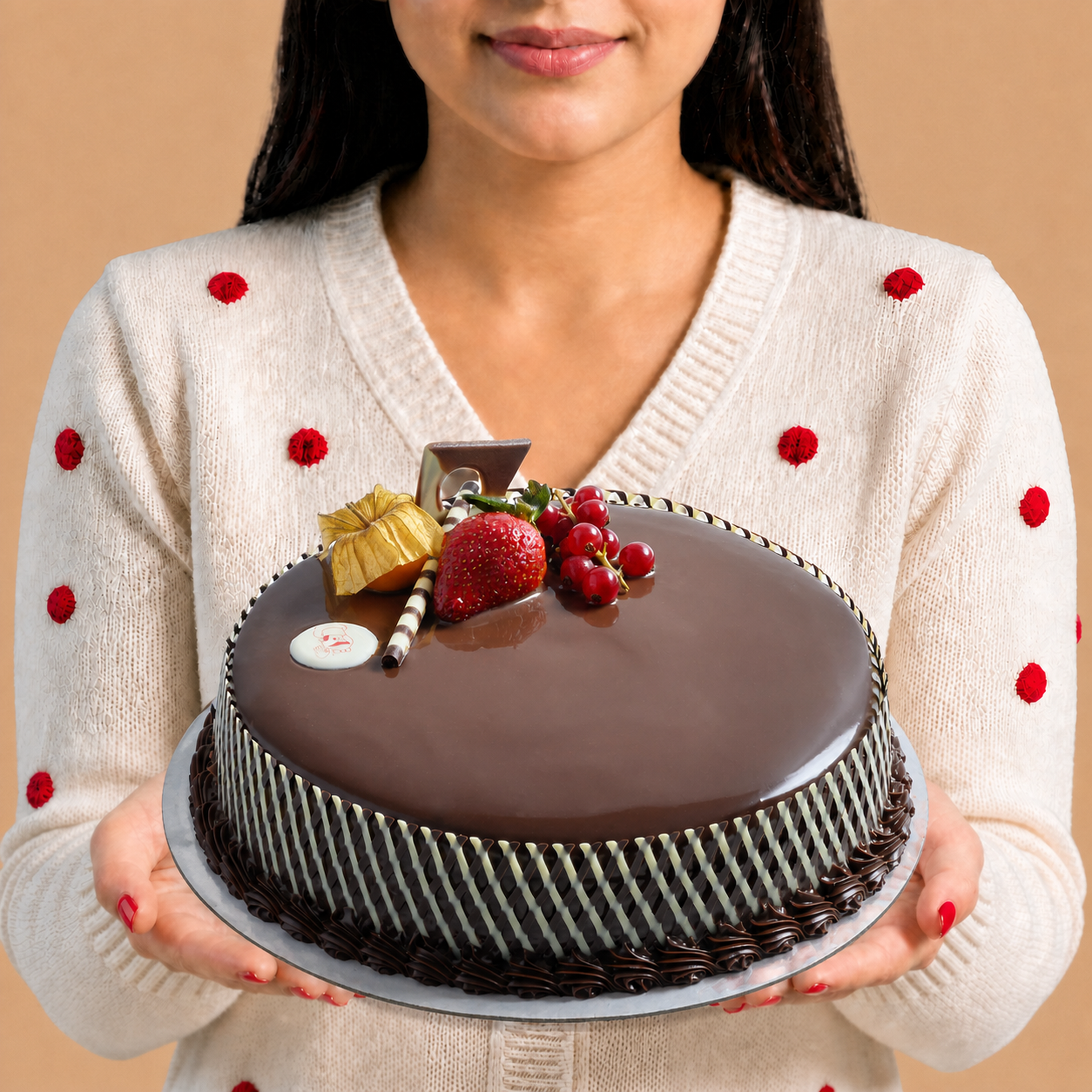 Chocolate Truffle Lattice Cake | EL