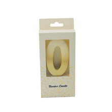 Gold Ombre Digit Candle 0-9