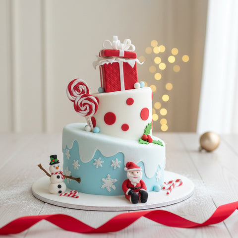 White Christmas Cake