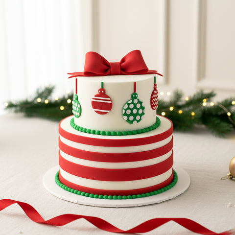 Christmas Ornaments Cake | Christmas Cakes