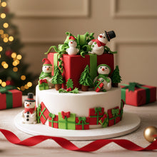 Snowman Family Cake | Christmas Cakes
