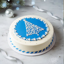 Star Tree Cake - Blue | Christmas Cakes