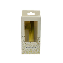PRODEKOR  DIGIT CANDLE GOLD  0-9 Large