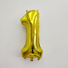 Gold Number Foil Balloon