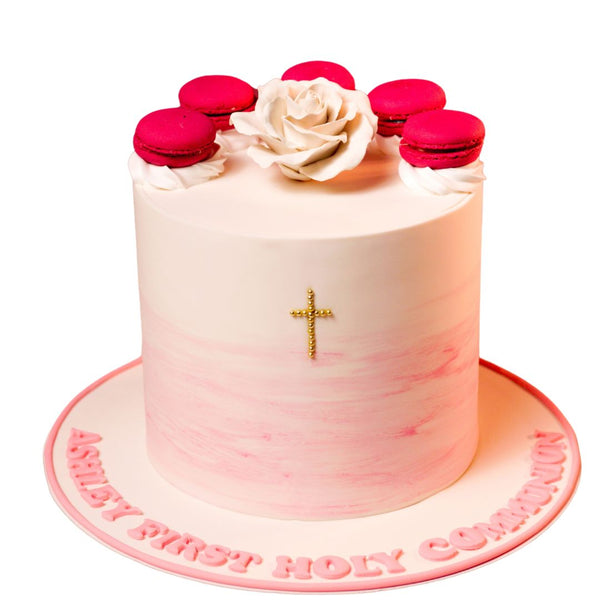 Pink Communion Cake