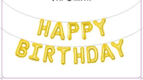 FOIL BALLOON HBD GOLD