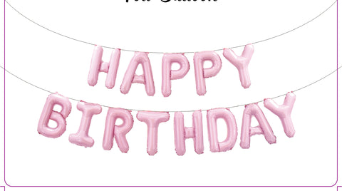 FOIL BALLOON HBD PINK