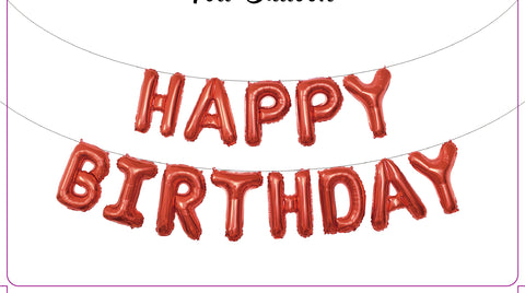 FOIL BALLOON HBD RED