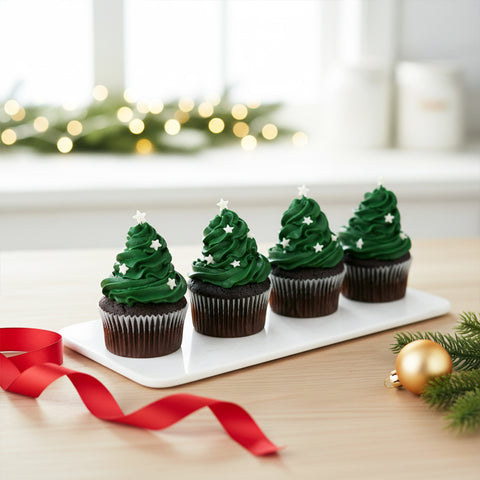 Christmas Tree Cupcakes