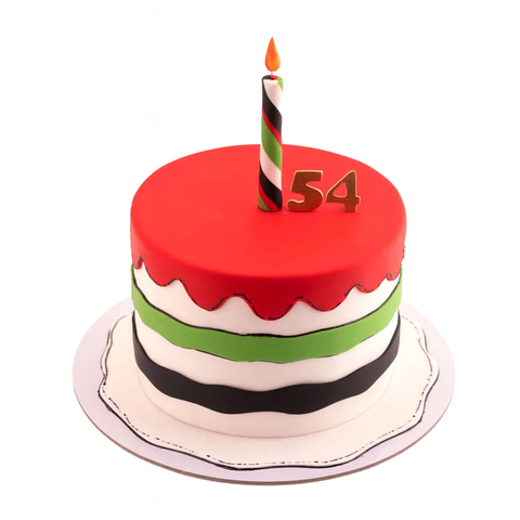 2D UAE colors cake