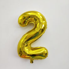 Gold Number Foil Balloon
