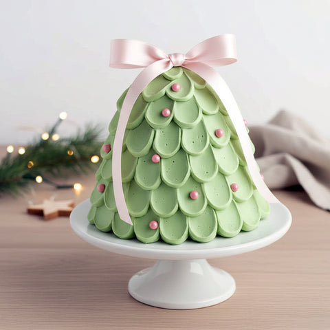 Evergreen Christmas tree Cake