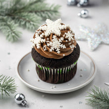 Christmas Snowflakes Cupcake