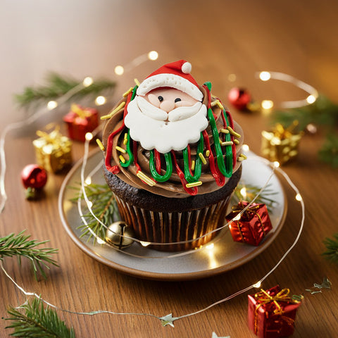Christmas Santa Cupcake