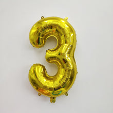 Gold Number Foil Balloon