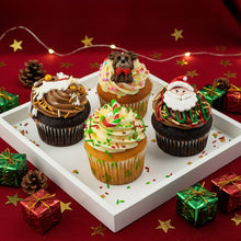 Christmas Pack of 4 Cupcakes