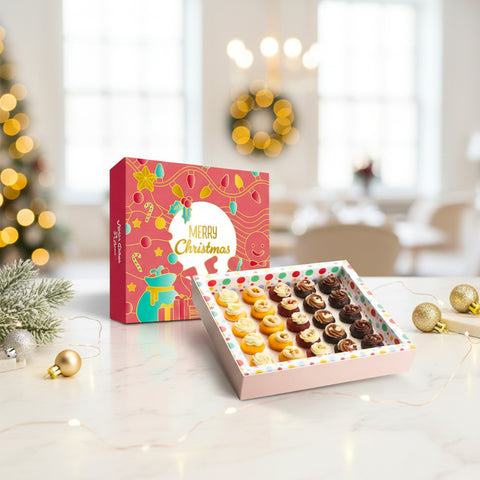 Merry Christmas Mini Cupcakes: Large Box