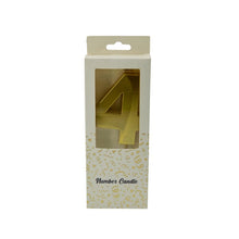 PRODEKOR  DIGIT CANDLE GOLD  0-9 Large