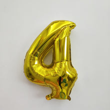 Gold Number Foil Balloon