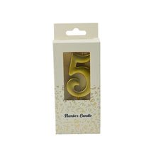 PRODEKOR  DIGIT CANDLE GOLD  0-9 Small