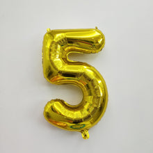Gold Number Foil Balloon