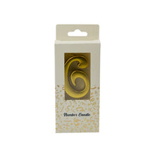 PRODEKOR  DIGIT CANDLE GOLD  0-9 Small