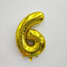 Gold Number Foil Balloon