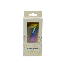 Purple Ombre Digit Candle 0-9