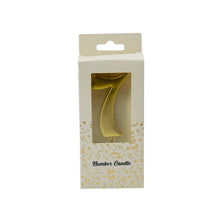 PRODEKOR  DIGIT CANDLE GOLD  0-9 Small