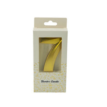 PRODEKOR  DIGIT CANDLE GOLD  0-9 Large