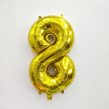 Gold Number Foil Balloon