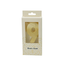 Gold Ombre Digit Candle 0-9
