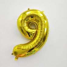 Gold Number Foil Balloon