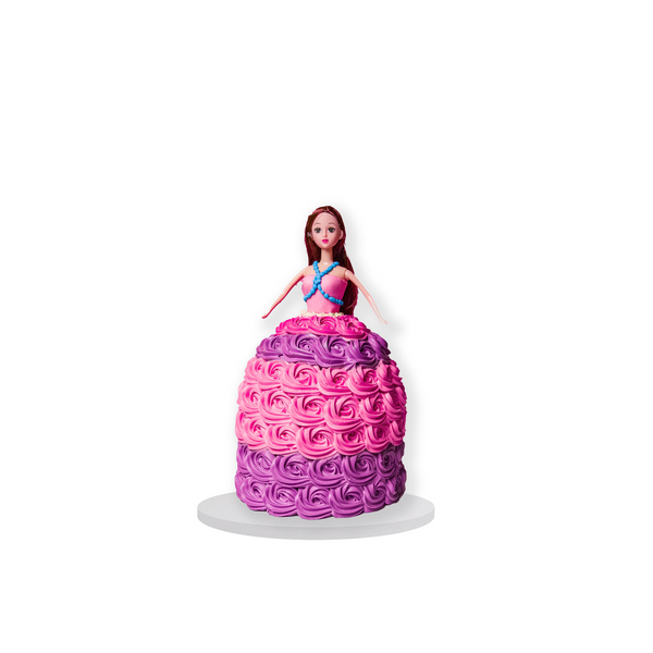 Pink Barbie Doll Cake