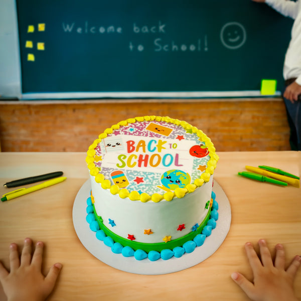 Colorful Back to School Cake