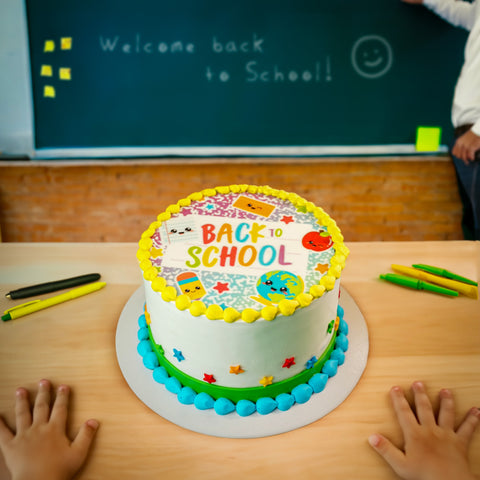 Colorful Back to School Cake