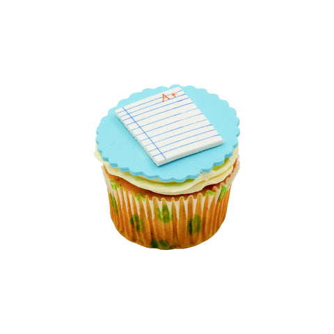 Back To School Test Paper Cupcake