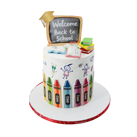 Back to School Black Board & Books Cake