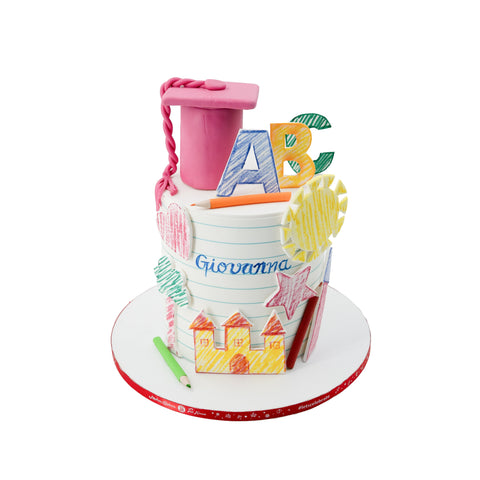 Back to School Graduation Hat Cake