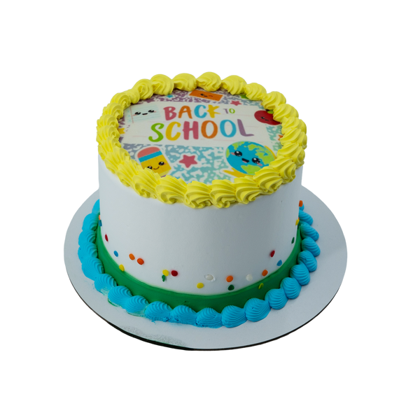 Colorful Back to School Cake