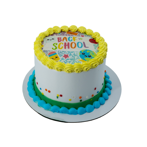 Colorful Back to School Cake