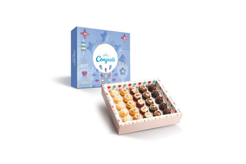 Congrats Mini Cupcakes: Large Box