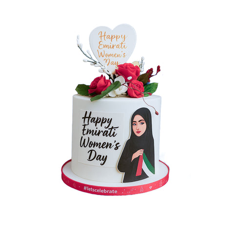 Emirati Women's Day Floral Diva Cake